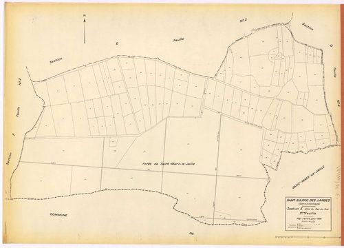 Saint-Sulpice-des-Landes - Section E1 Pas-du-Gué (section du) ; 1-115