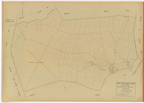 Saint-Sulpice-des-Landes - Section E2 Pas-du-Gué (section du) ; 116-303