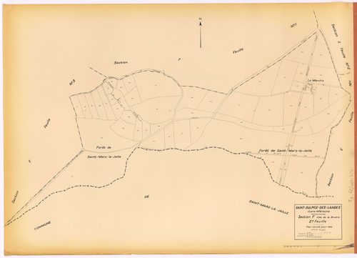 Saint-Sulpice-des-Landes - Section F2 Bruère (section de La) ; 117-176