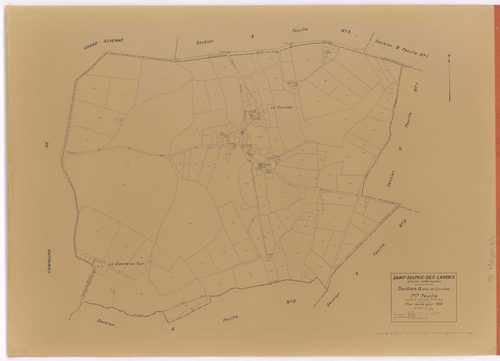 Saint-Sulpice-des-Landes - Section G1 Cornillet (section du) ; 1-164