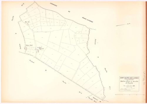 Saint-Sulpice-des-Landes - Section G2 Cornillet (section du) ; 165-237
