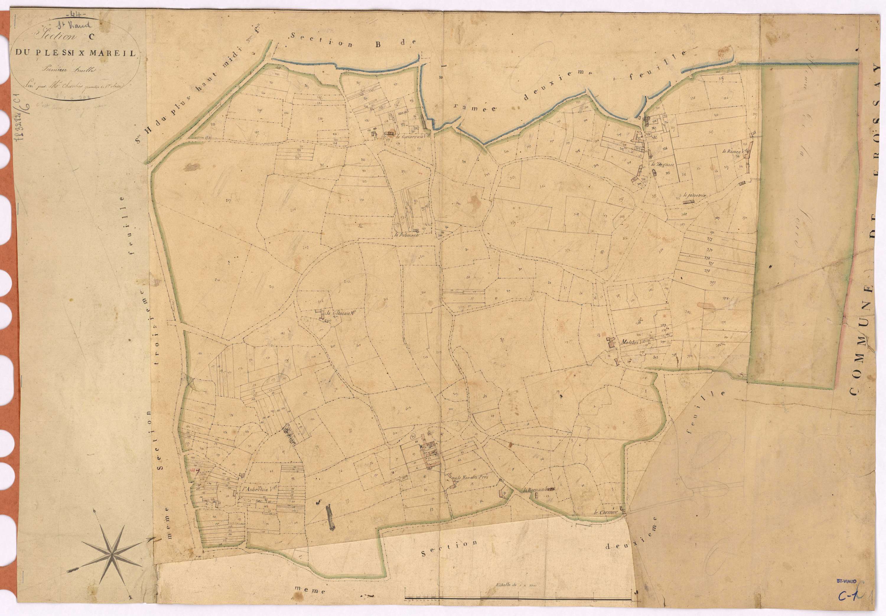Saint-Viaud - Section C1 Plessix Mareil (section du)