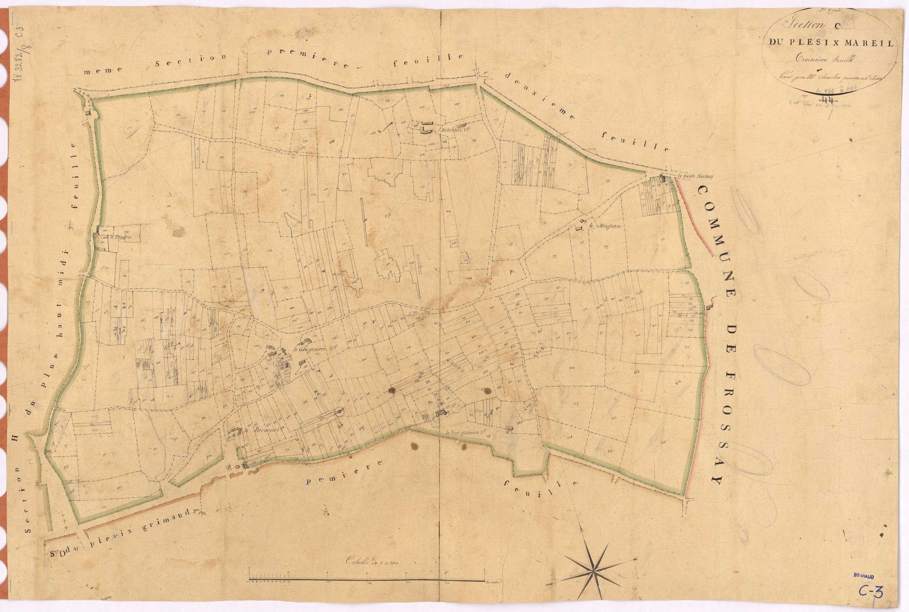 Saint-Viaud - Section C3 Plessix Mareil (section du)