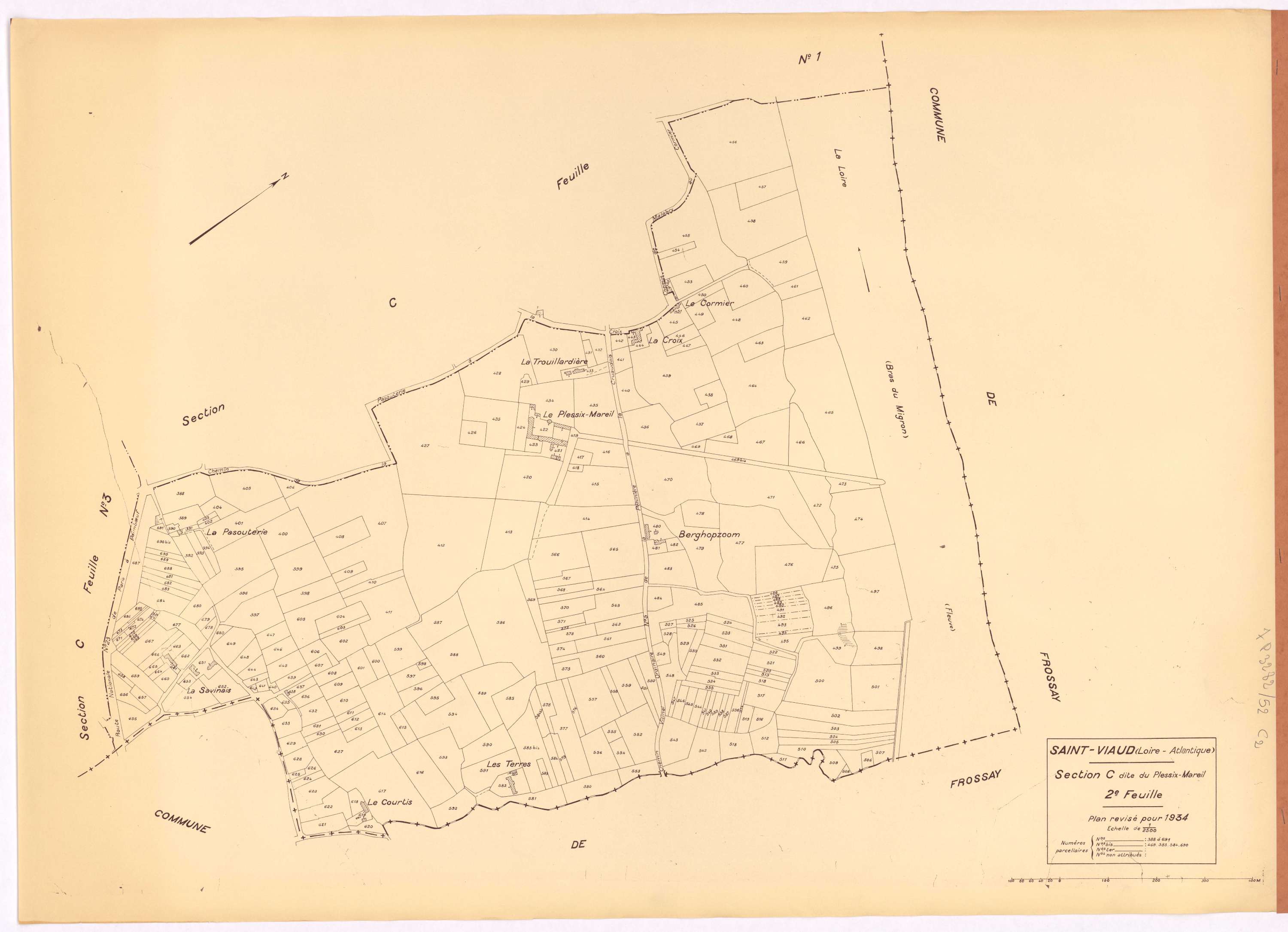 Saint-Viaud - Section C2 Plessix-Mareil (section du) ; 388-691