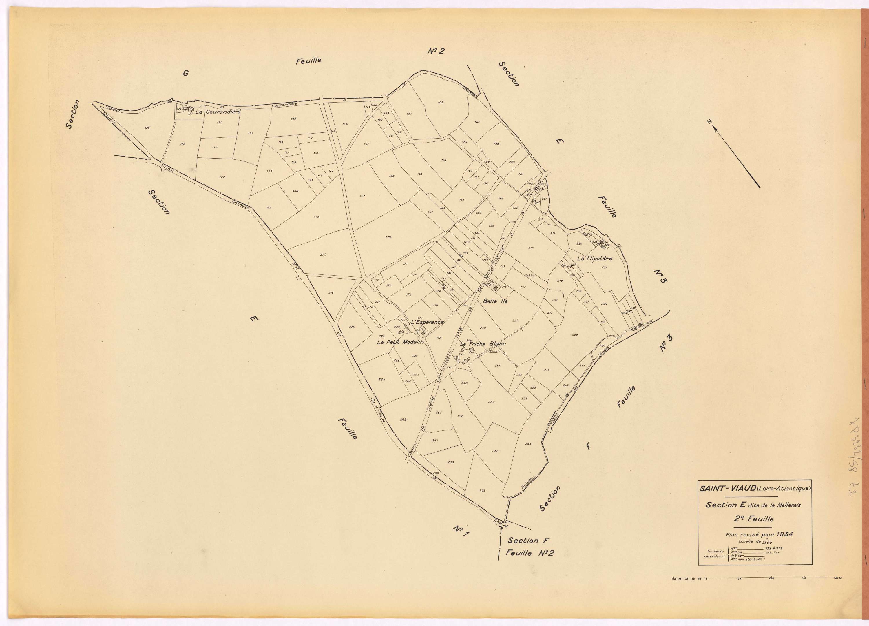 Saint-Viaud - Section E2 Mellerais (section de La) ; 125-278
