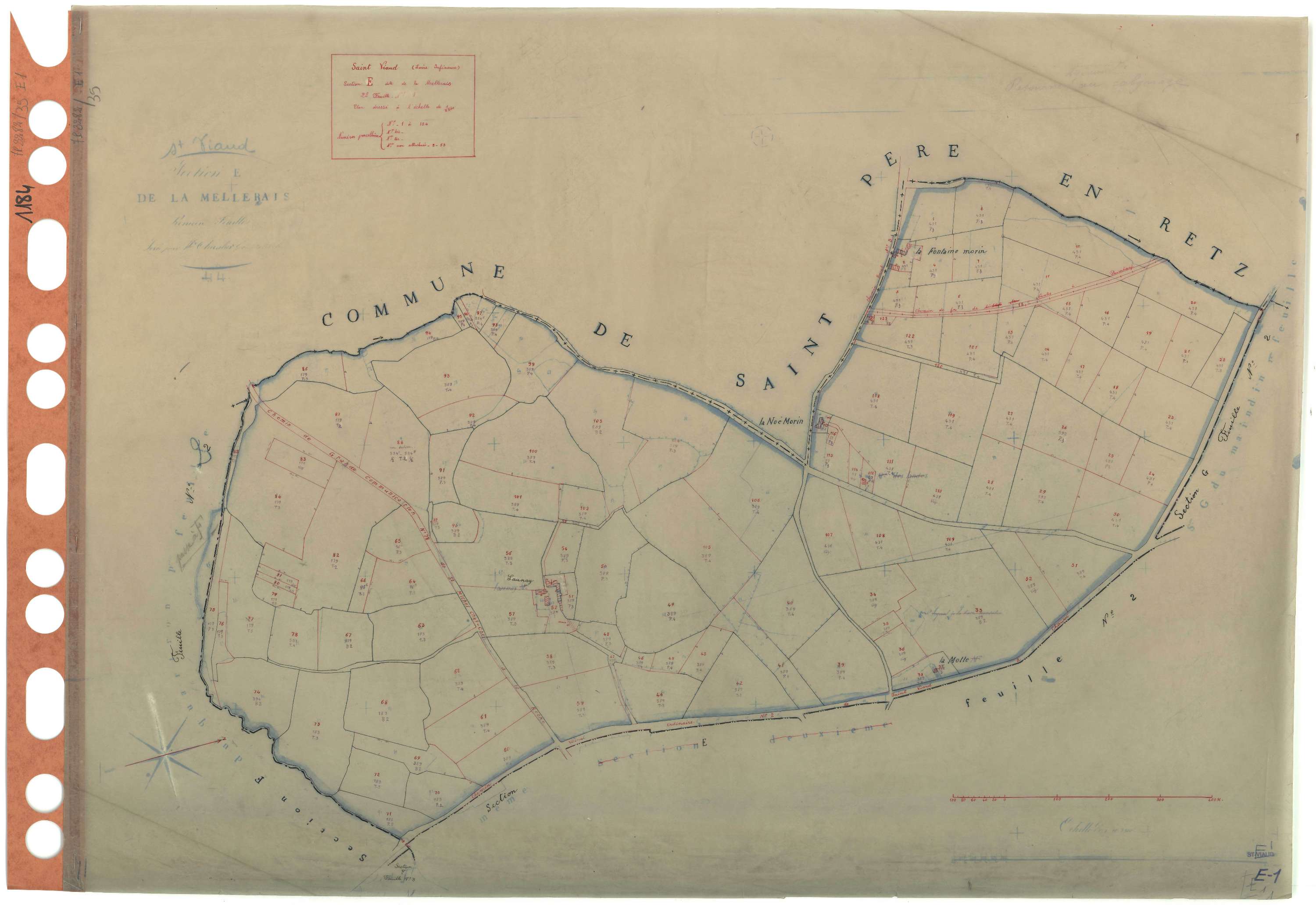Saint-Viaud - Section E1 Mellerais (section de La) . 1-124