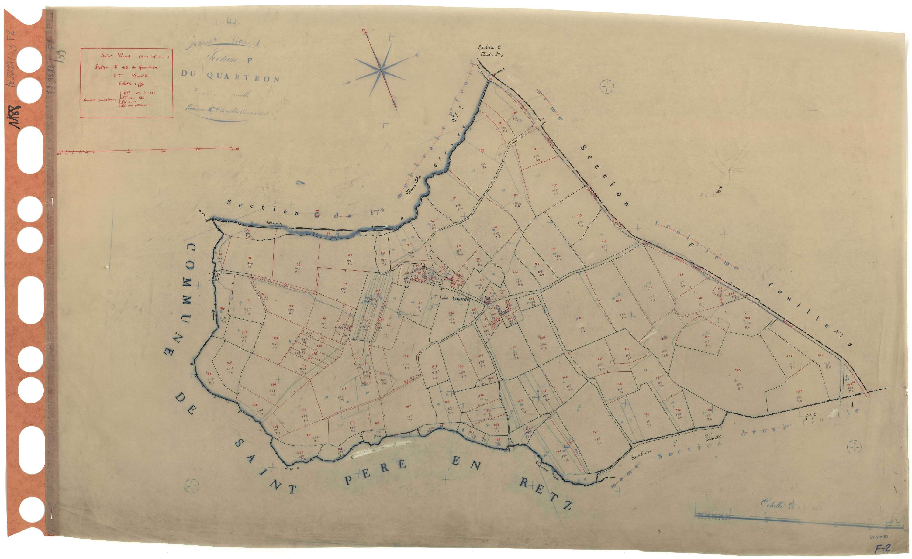 Saint-Viaud - Section F2 Quartron (section du) . 69-190