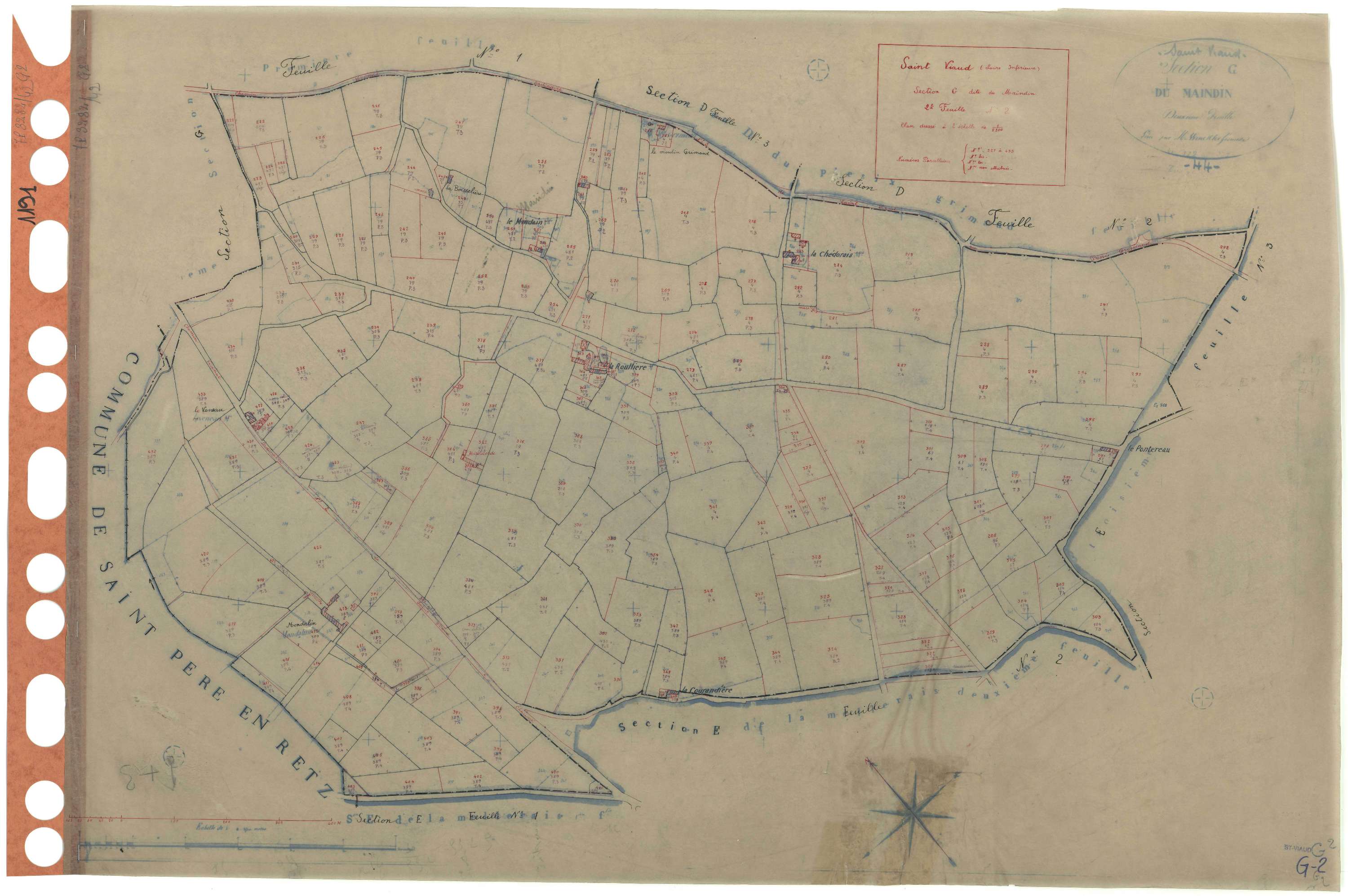 Saint-Viaud - Section G2 Maindin (section du) . 221-435