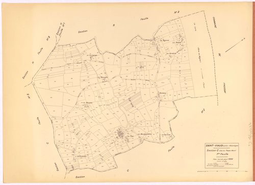 Saint-Viaud - Section C1 Plessix-Mareil (section du) ; 1-387