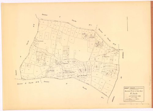 Saint-Viaud - Section C3 Plessix-Mareil (section du) ; 692-1046