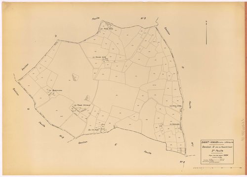 Saint-Viaud - Section D2 Plessis Grimaud (section du) ; 320-431