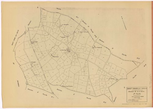 Saint-Viaud - Section G2 Maindin (section du) ; 221-435