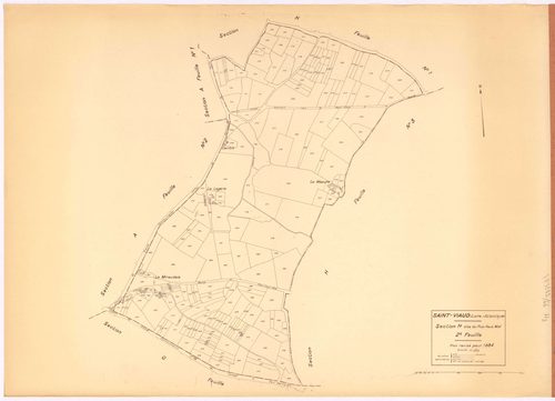 Saint-Viaud - Section H2 Plus-Haut-Midi (section du) ; 206-421