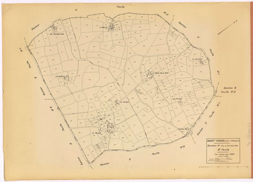Saint-Viaud - Section H3 Plus-Haut-Midi (section du) ; 422-716