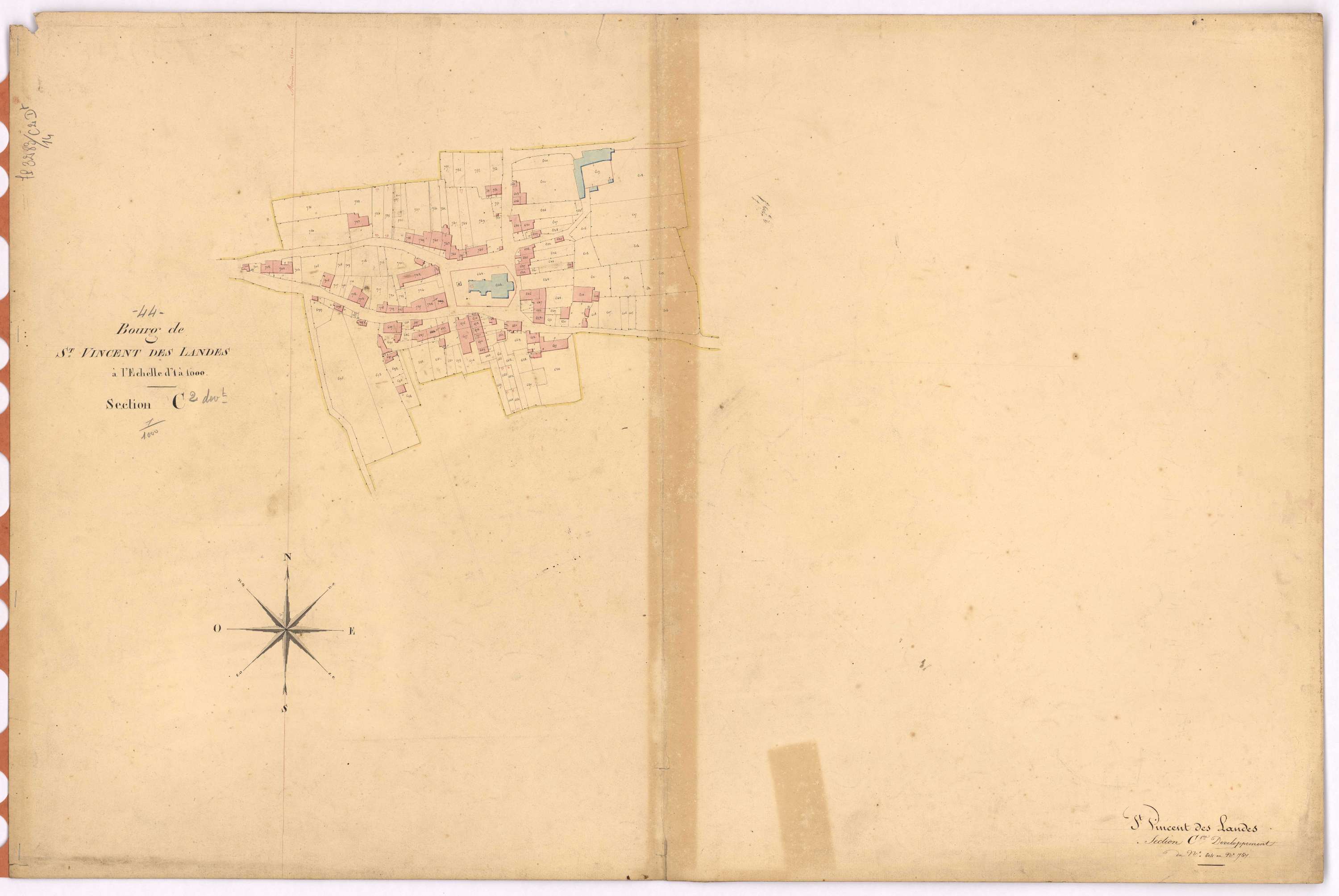 Saint-Vincent-des-Landes - Section C2 (développement) Bourg (section du) ; 368-992 ; développement du Bourg