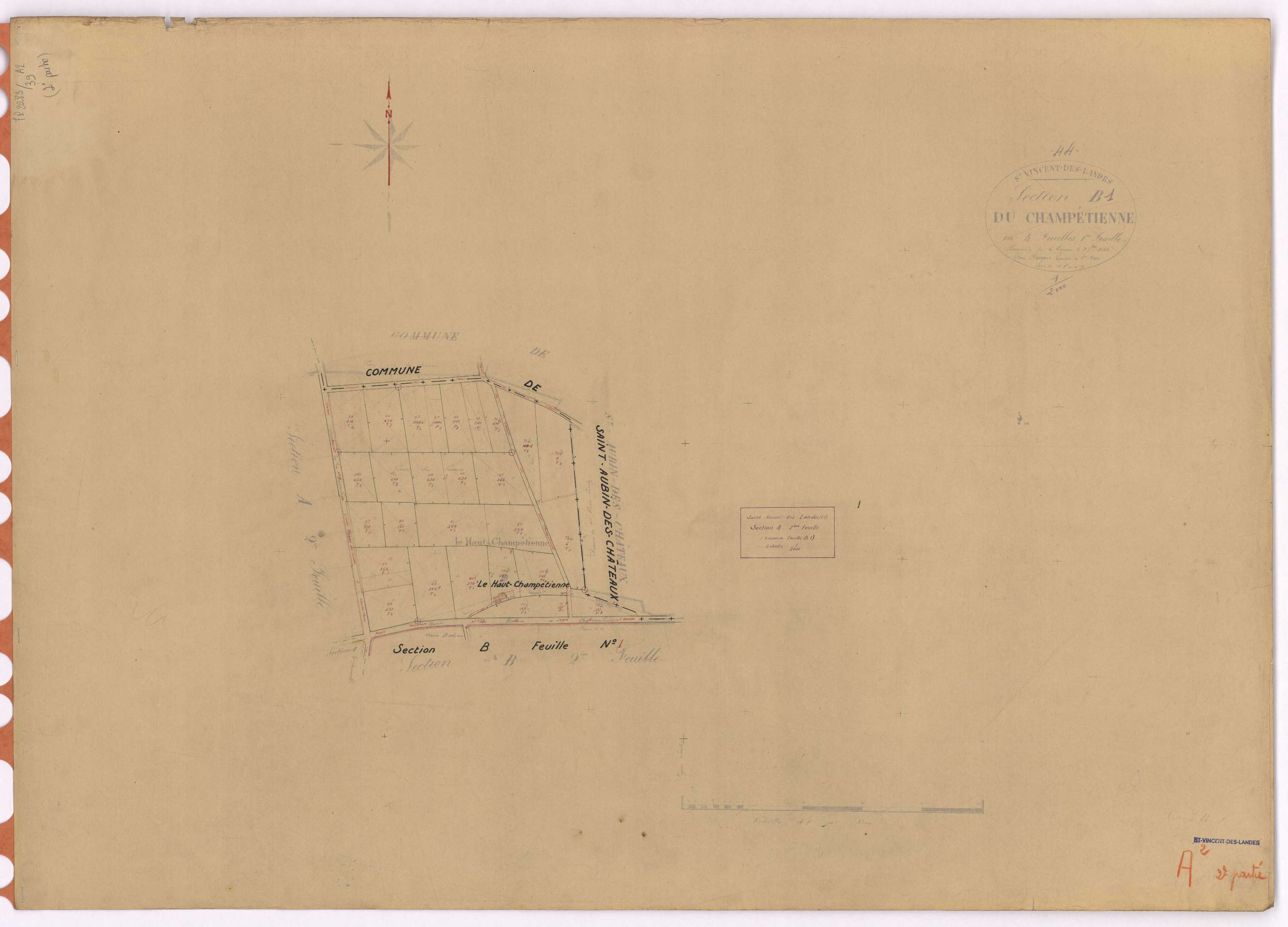 Saint-Vincent-des-Landes - Section A2 Lânais (section de) ; 49-136