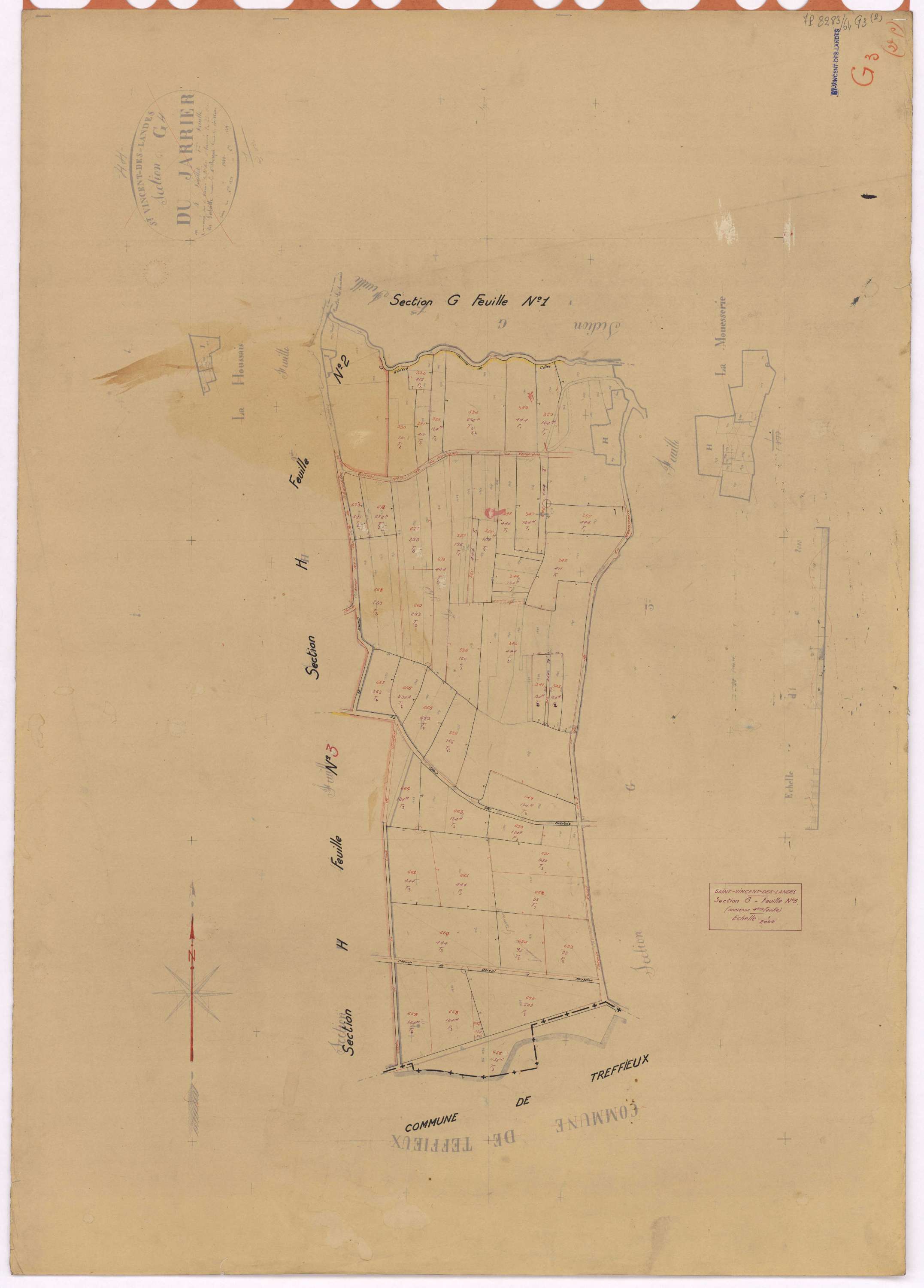 Saint-Vincent-des-Landes - Section G3 Jarrier (section du) ; 330-673