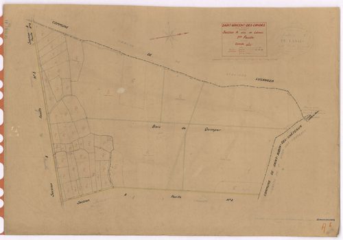 Saint-Vincent-des-Landes - Section A1 Lânais (section de) ; 1-48