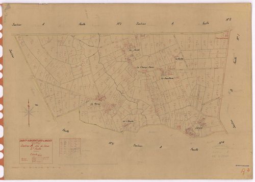 Saint-Vincent-des-Landes - Section A3 Lânais (section de) ; 137-473