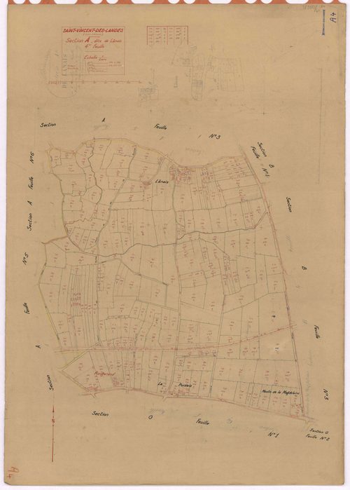 Saint-Vincent-des-Landes - Section A4 Lânais (section de) ; 474-702