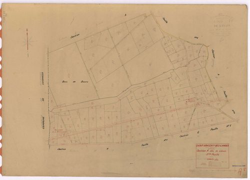 Saint-Vincent-des-Landes - Section A5 Lânais (section de) ; 703-837