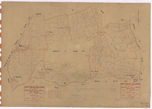 Saint-Vincent-des-Landes - Section C2 C4 Bourg (section du) ; 250-431 ; 673-801