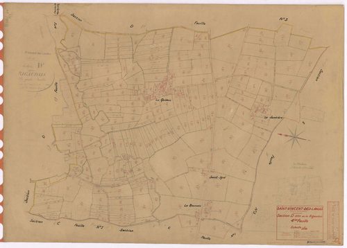 Saint-Vincent-des-Landes - Section D4 Rigaudais (section de La) ; 650-970