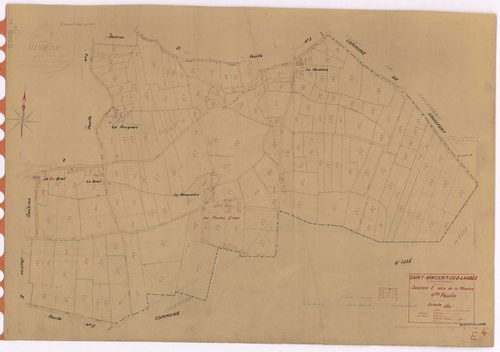 Saint-Vincent-des-Landes - Section E4 Minière (section de La) ; 594-785