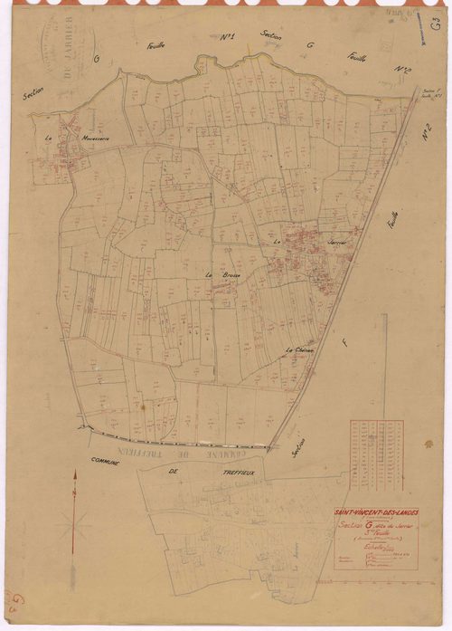 Saint-Vincent-des-Landes - Section G3 Jarrier (section du) ; 330-673