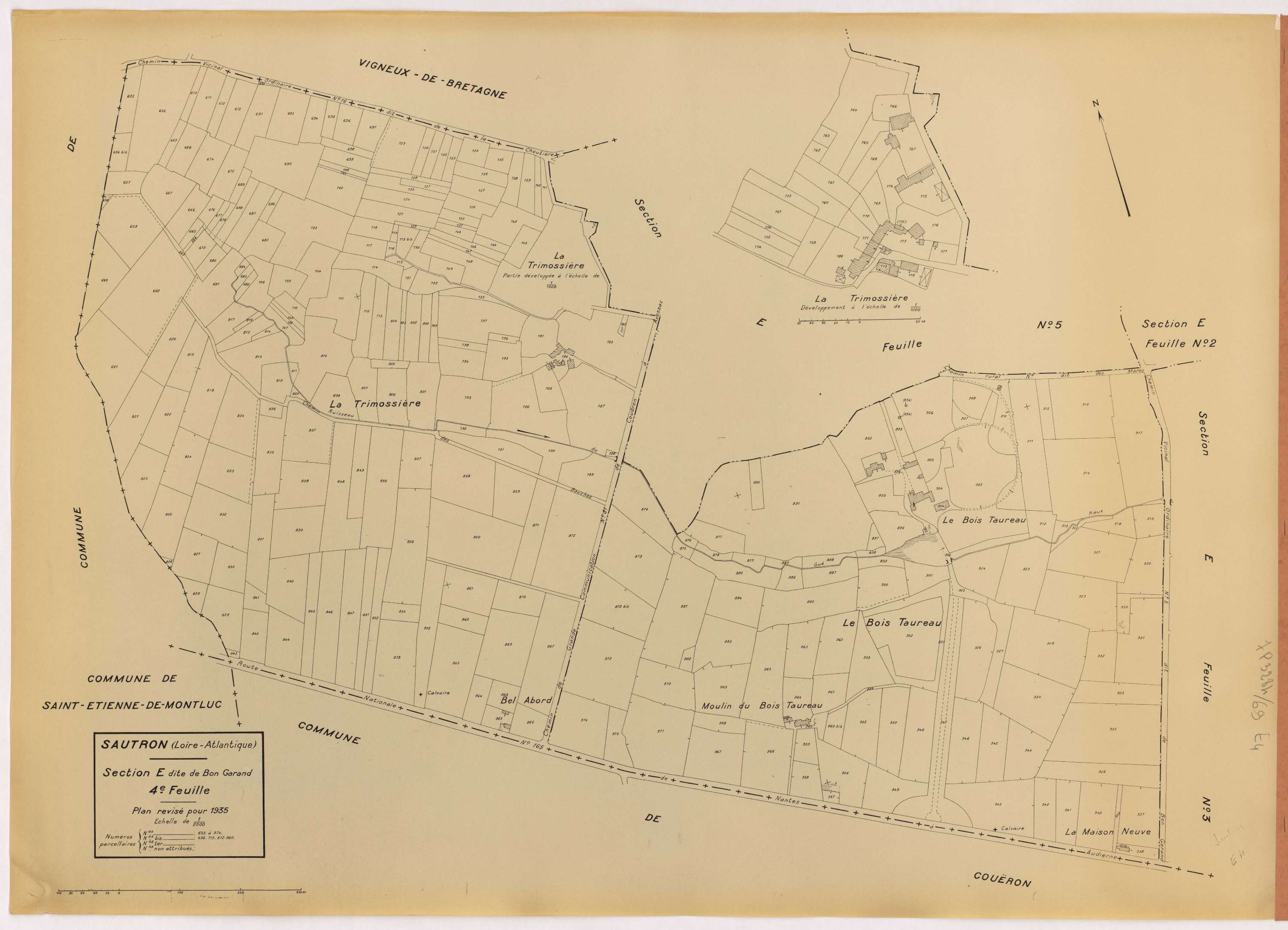 Sautron - Section E4 Bon Garand (section de) ; 655-974