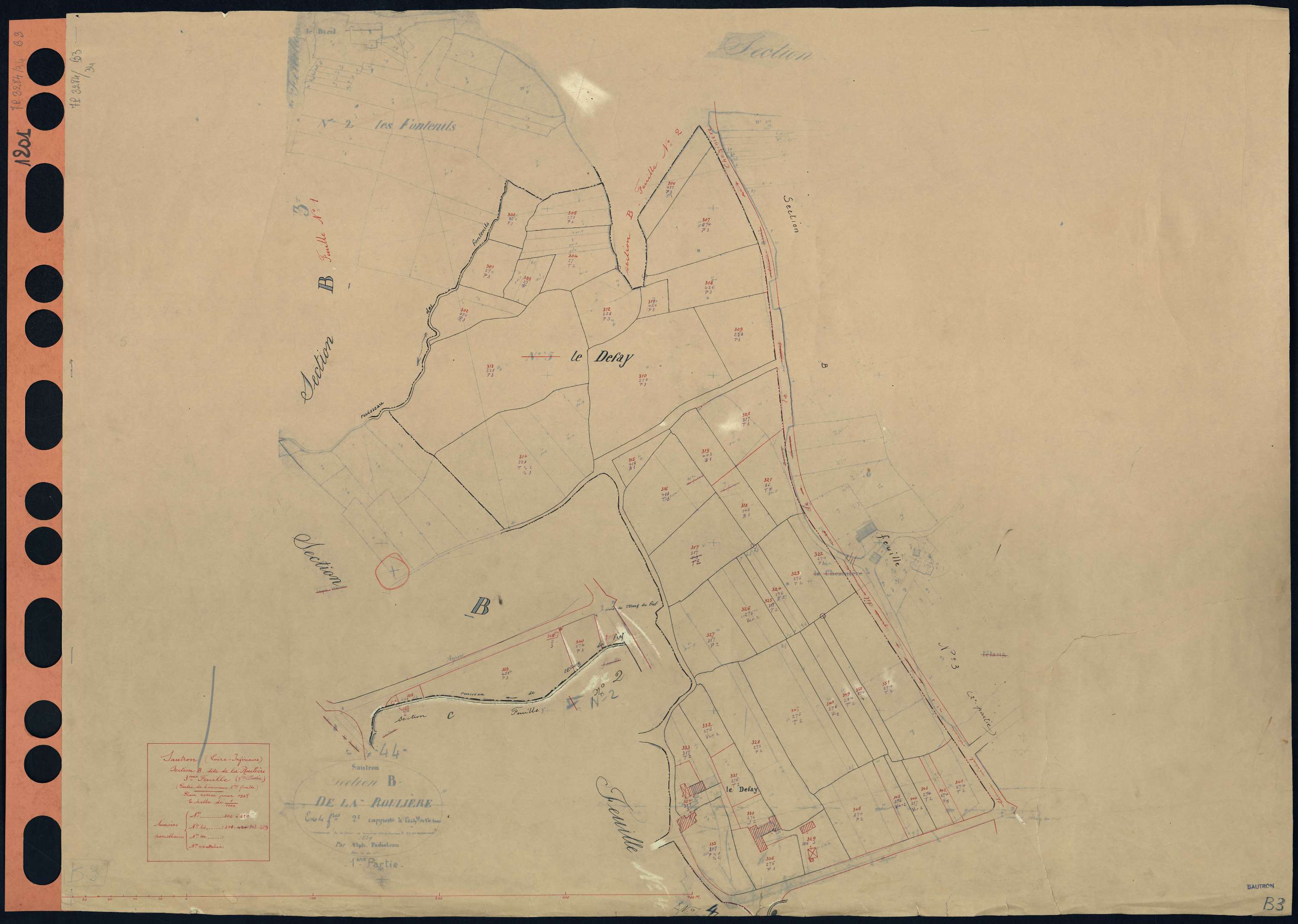Sautron - Section B3 Roulière (section de La) . 300-430