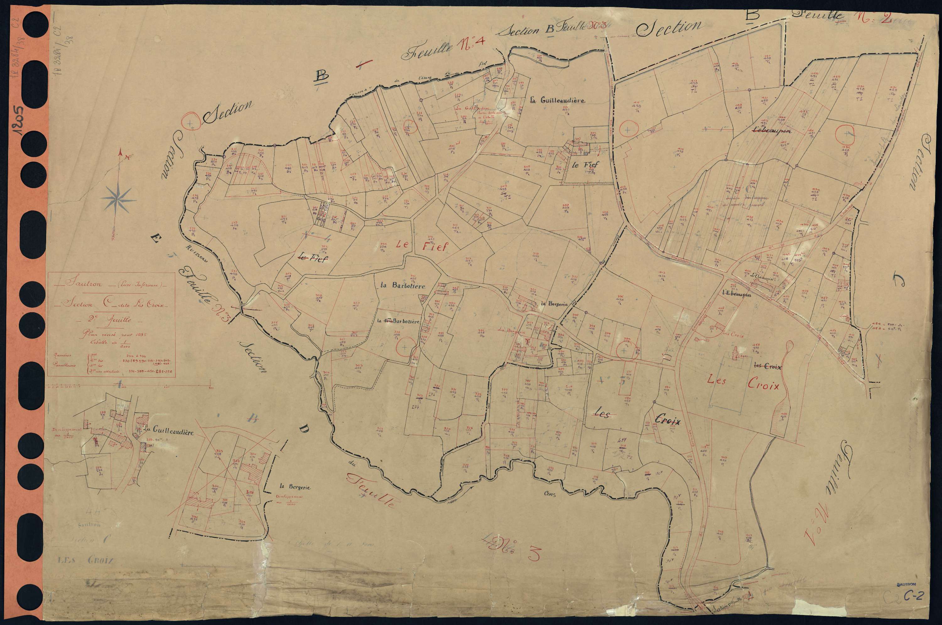 Sautron - Section C2 Croix (section des) . 234-533