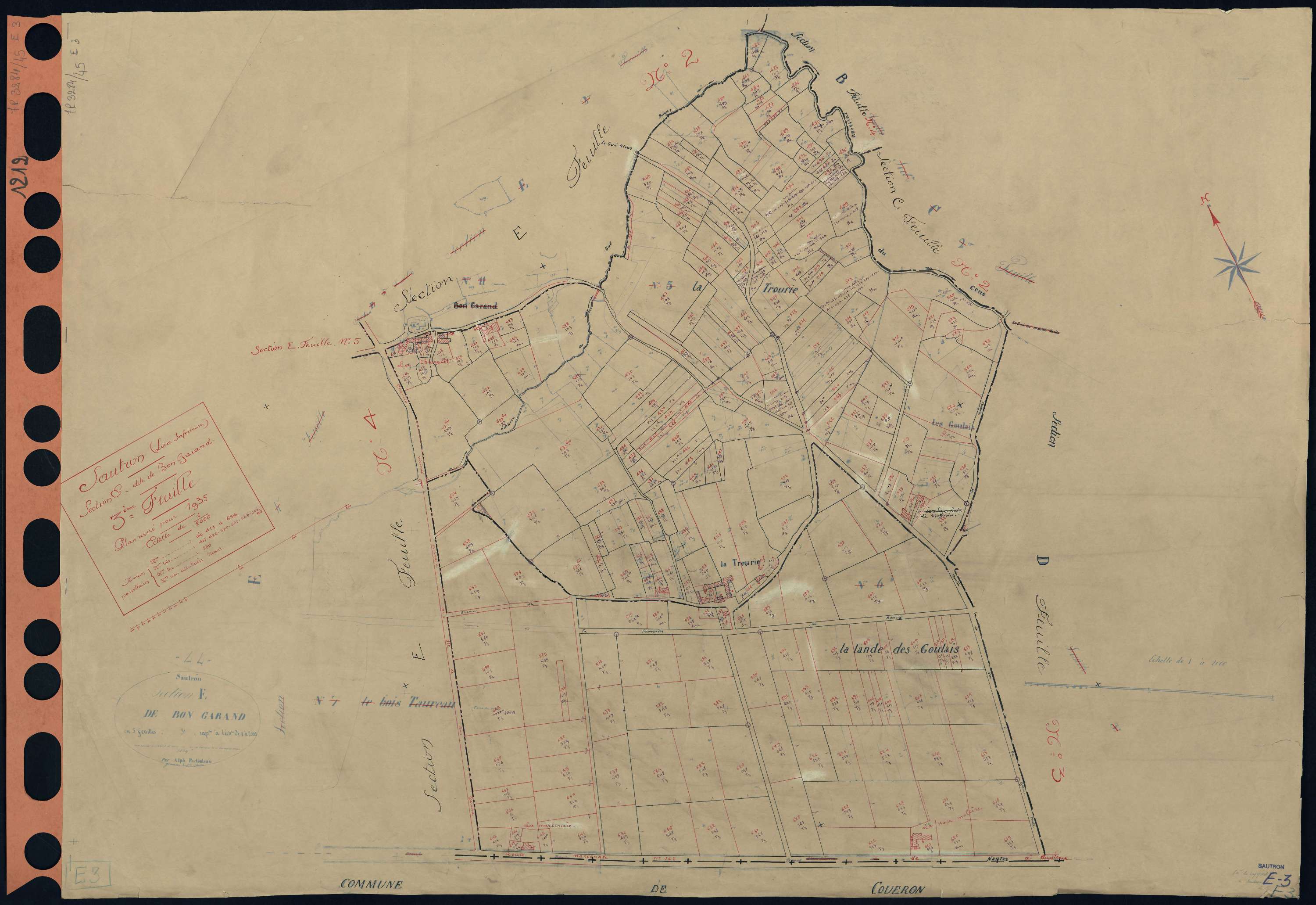 Sautron - Section E3 Bon Garand (section de) . 413-654