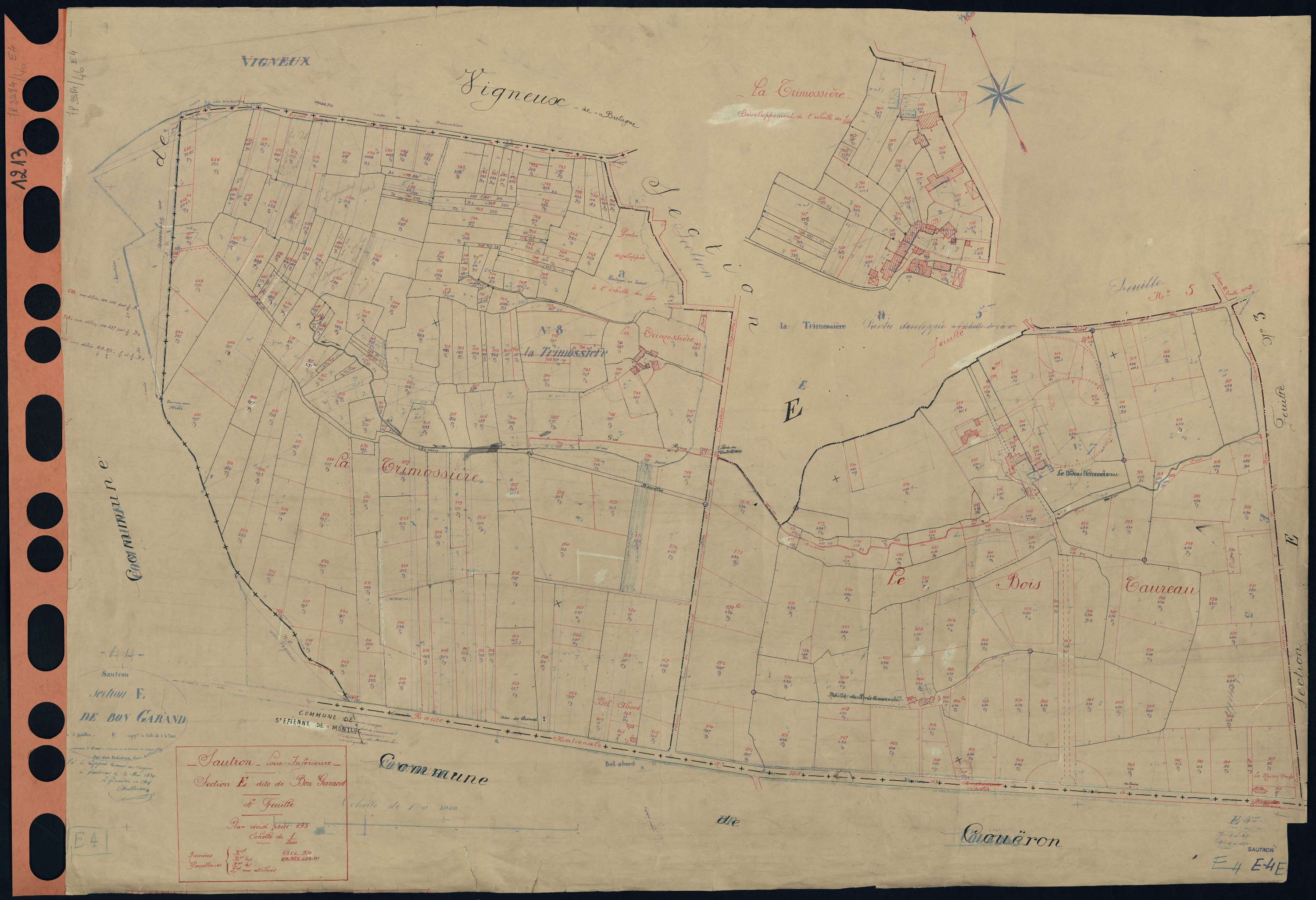 Sautron - Section E4 Bon Garand (section de) . 655-974