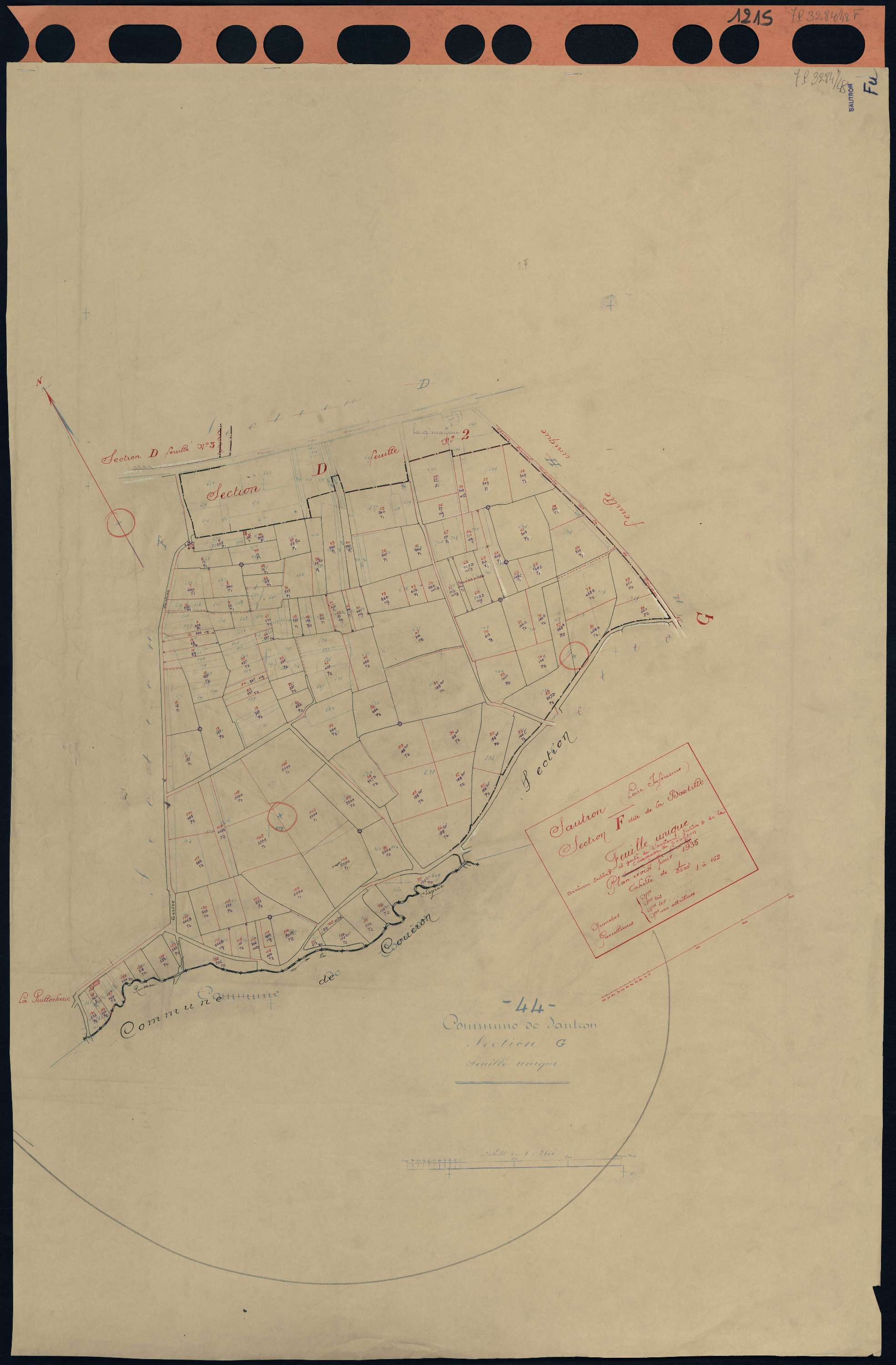 Sautron - Section F Bastille (section de La) . 1-162