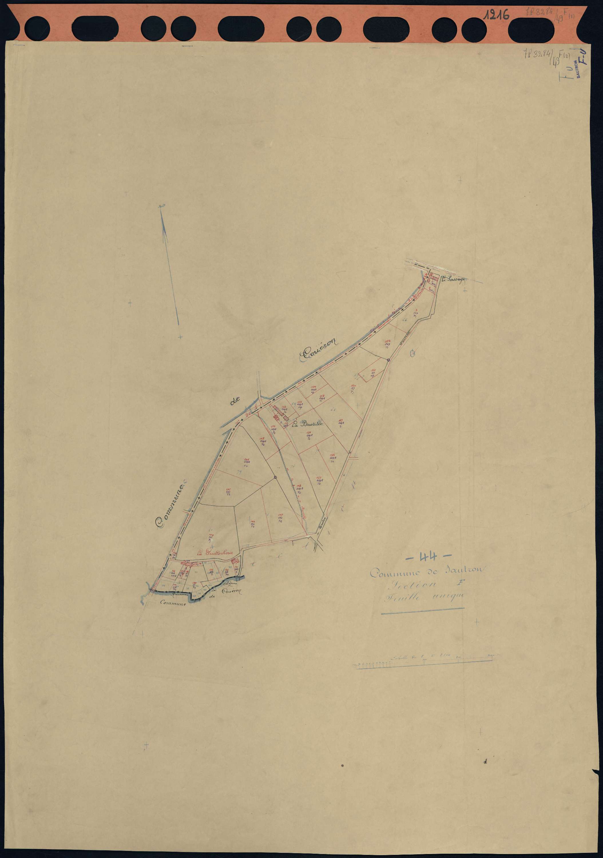 Sautron - Section F Bastille (section de La) . 1-162