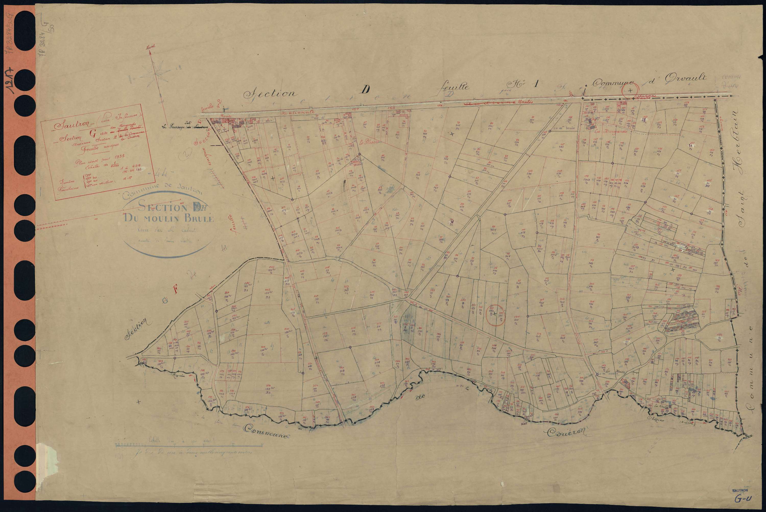 Sautron - Section G Norgands (section des) . 1-424