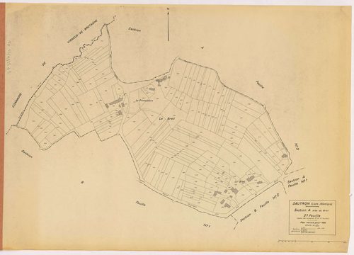 Sautron - Section A2 Breil (section du) ; 376-557