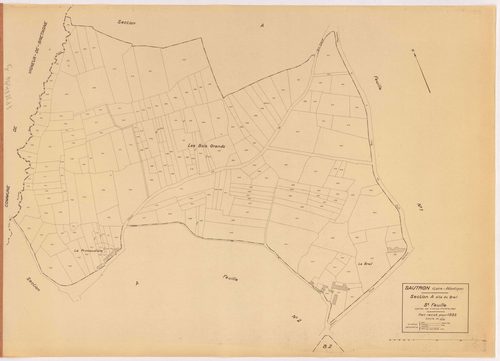 Sautron - Section A3 Breil (section du) ; 558-760