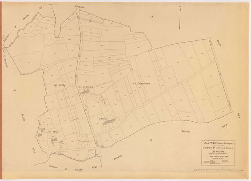 Sautron - Section B3 Roulière (section de La) ; 300-430