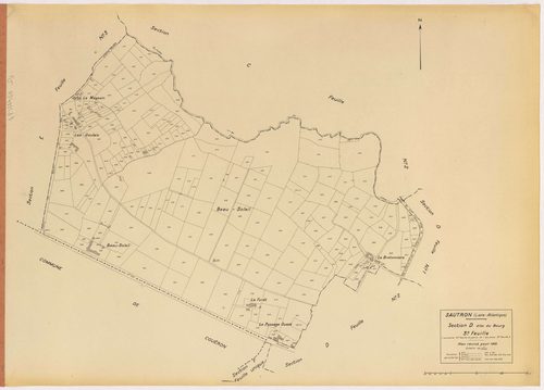 Sautron - Section D3 Bourg (section du) ; 433-661