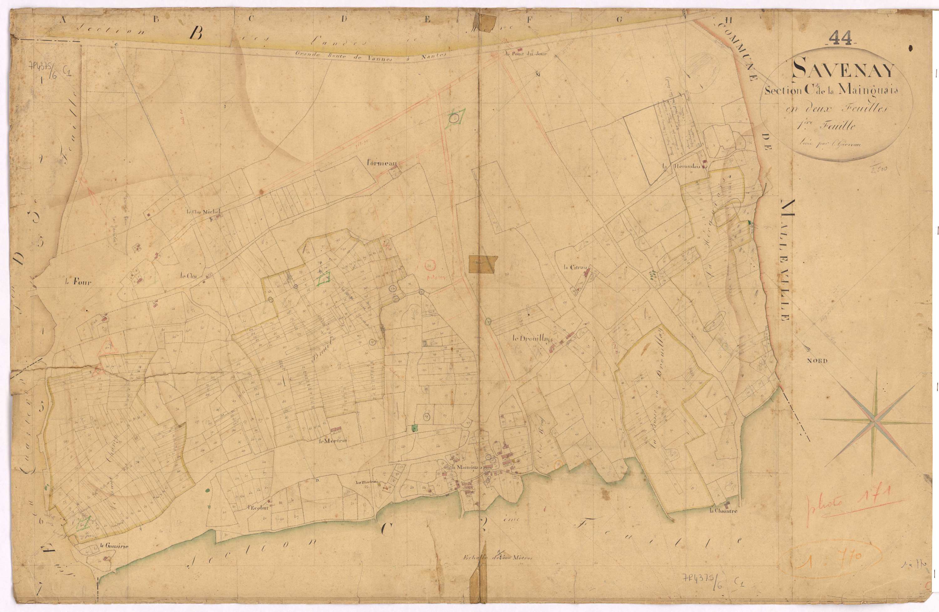 Savenay - Section C1 Mainguais (section de La) ; 1-770