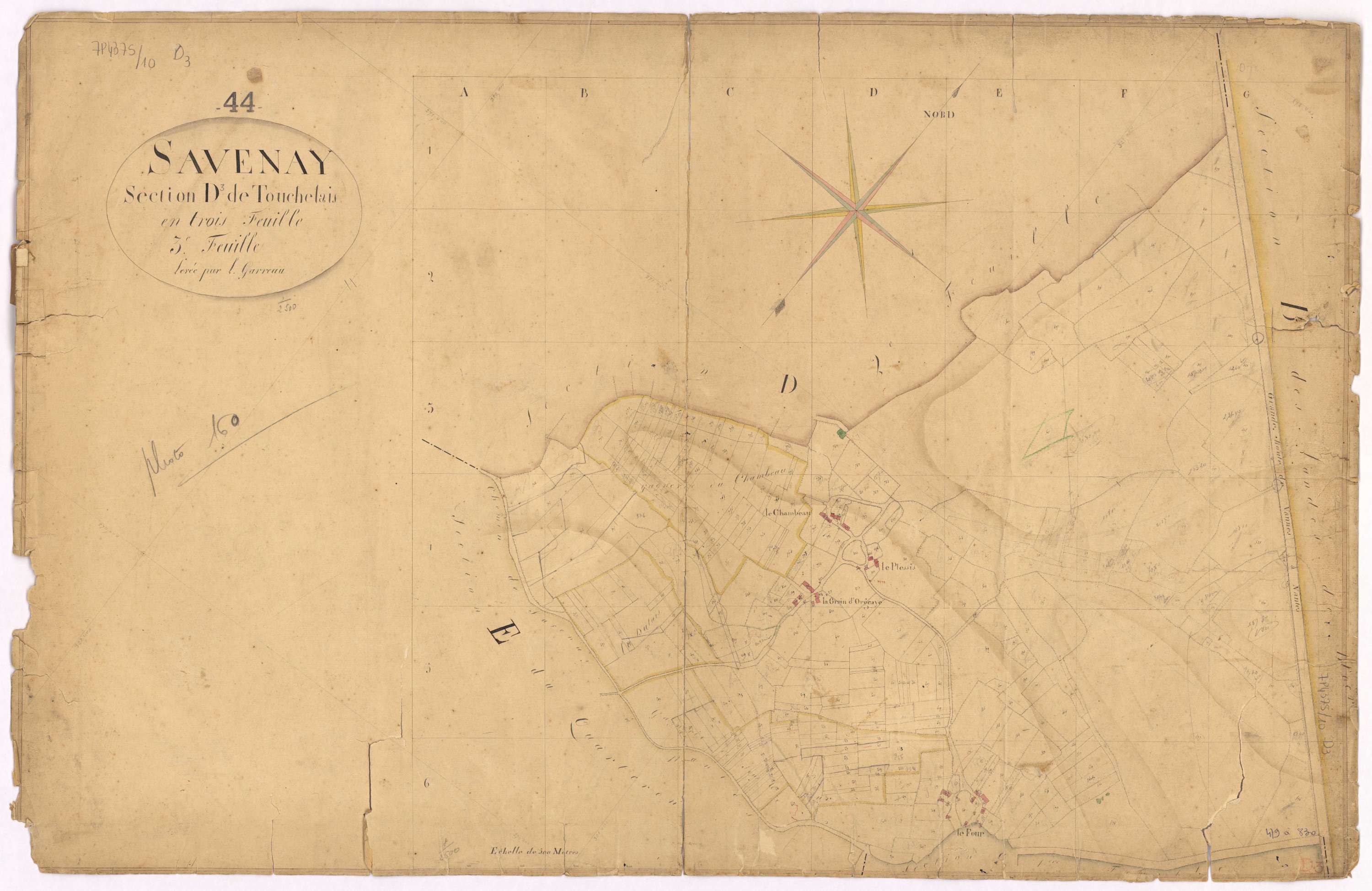 Savenay - Section D3 Touchelais (section de) ; 479-830