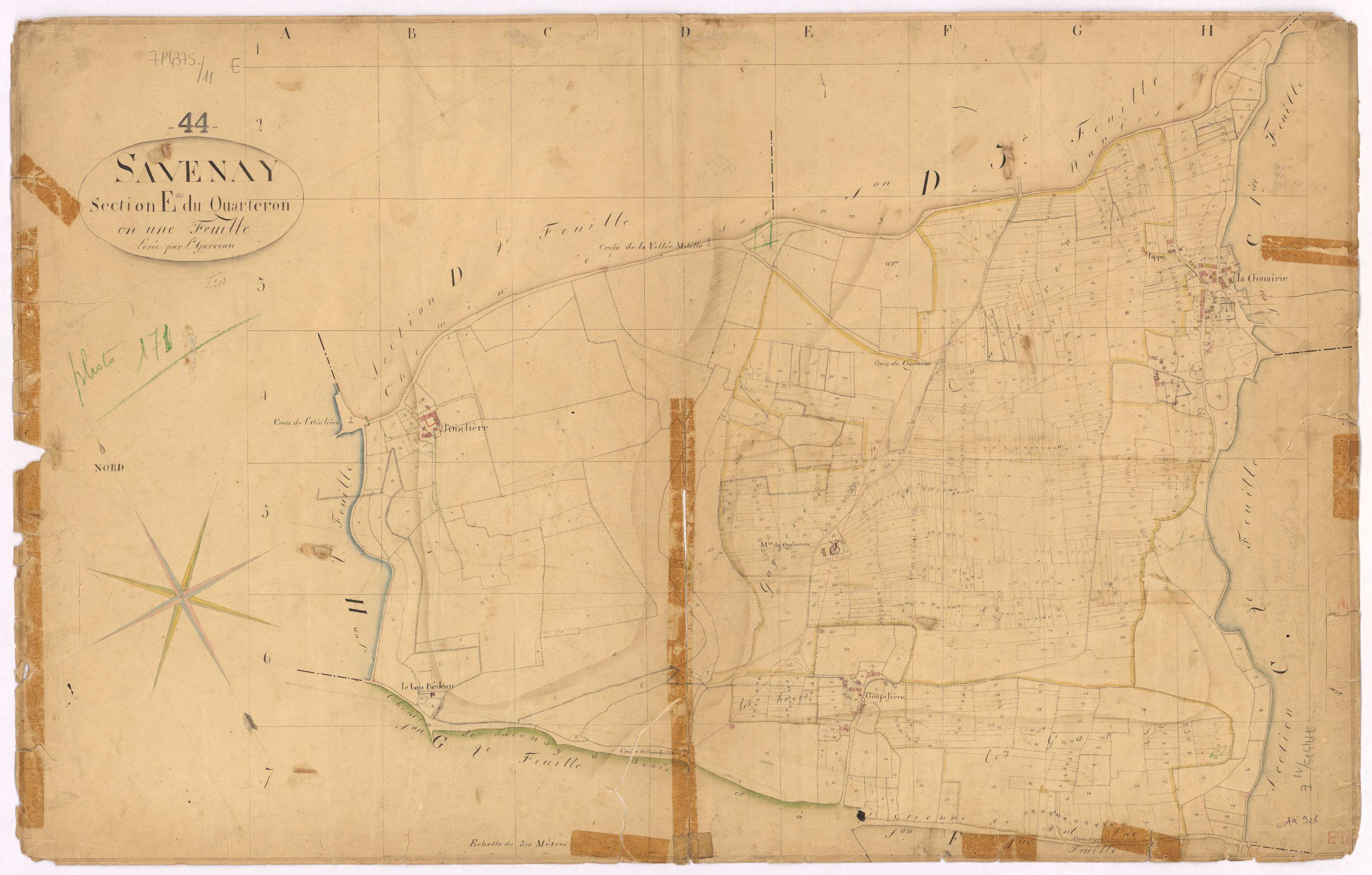 Savenay - Section E Quarteron (section du) ; 1-926
