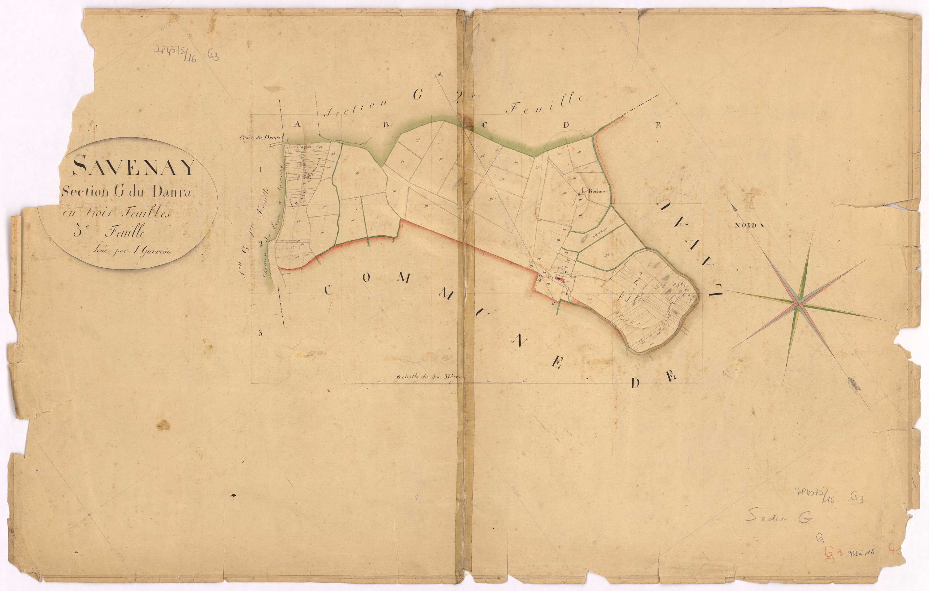 Savenay - Section G3 Danra (section du) ; 933-1045