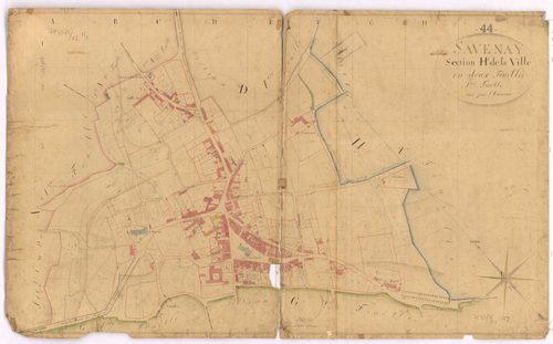Savenay - Section H1 Ville (section de La) ; 1-556