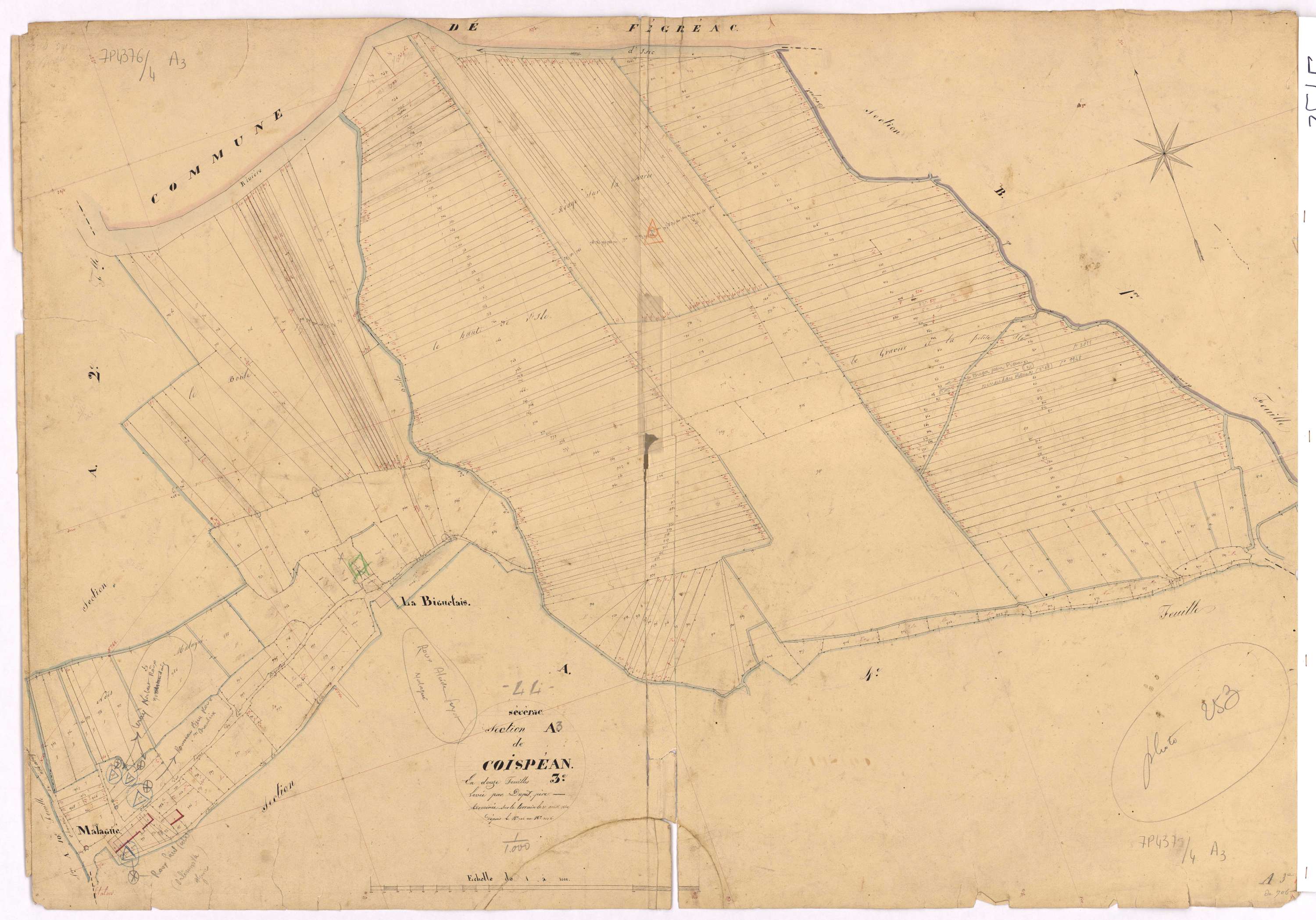 Sévérac - Section A3 Coispéan (section de) ; 706-1006