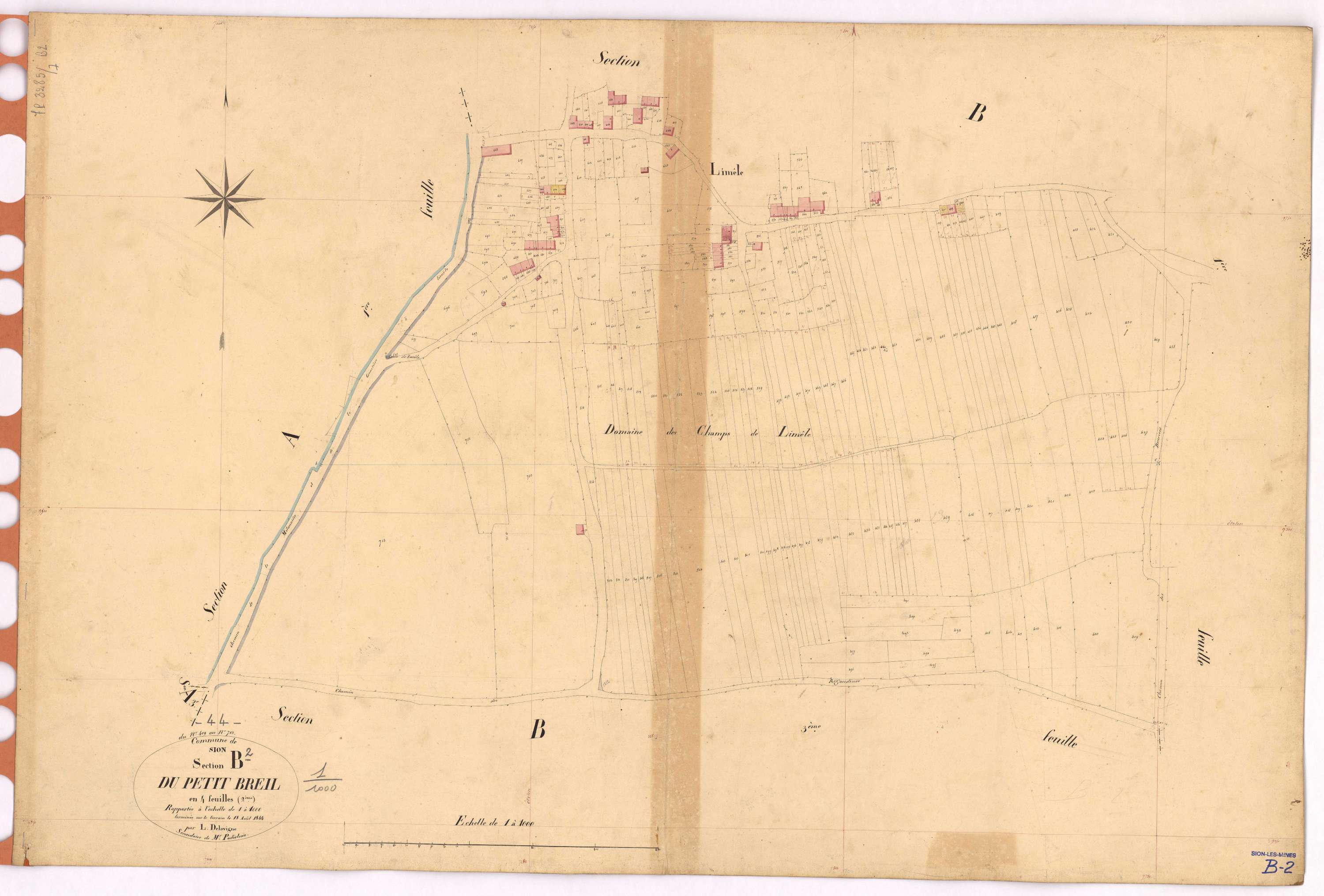 Sion-les-Mines - Section B2 Petit Breil (section du) ; 409-713