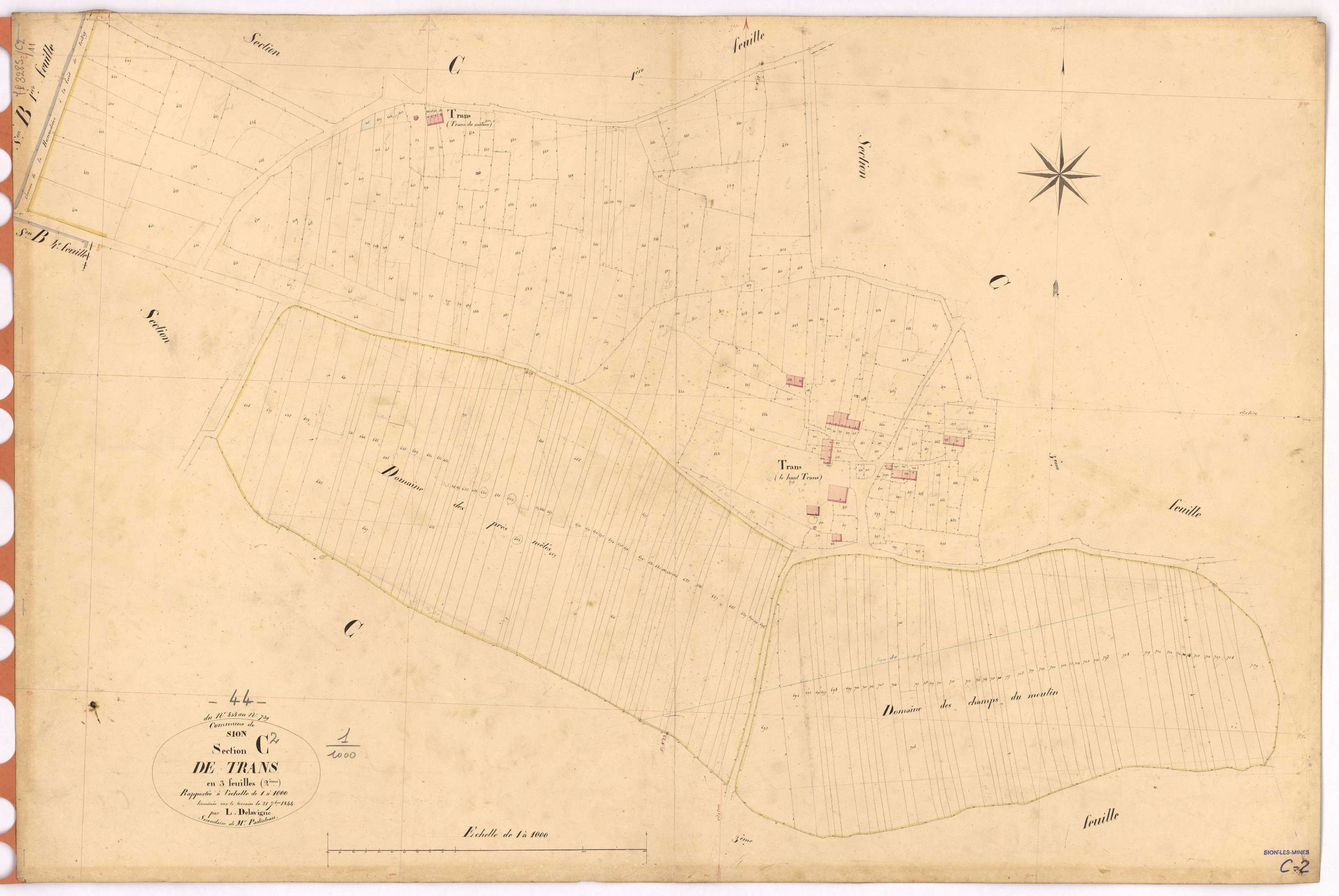 Sion-les-Mines - Section C2 Trans (section de) ; 434-739