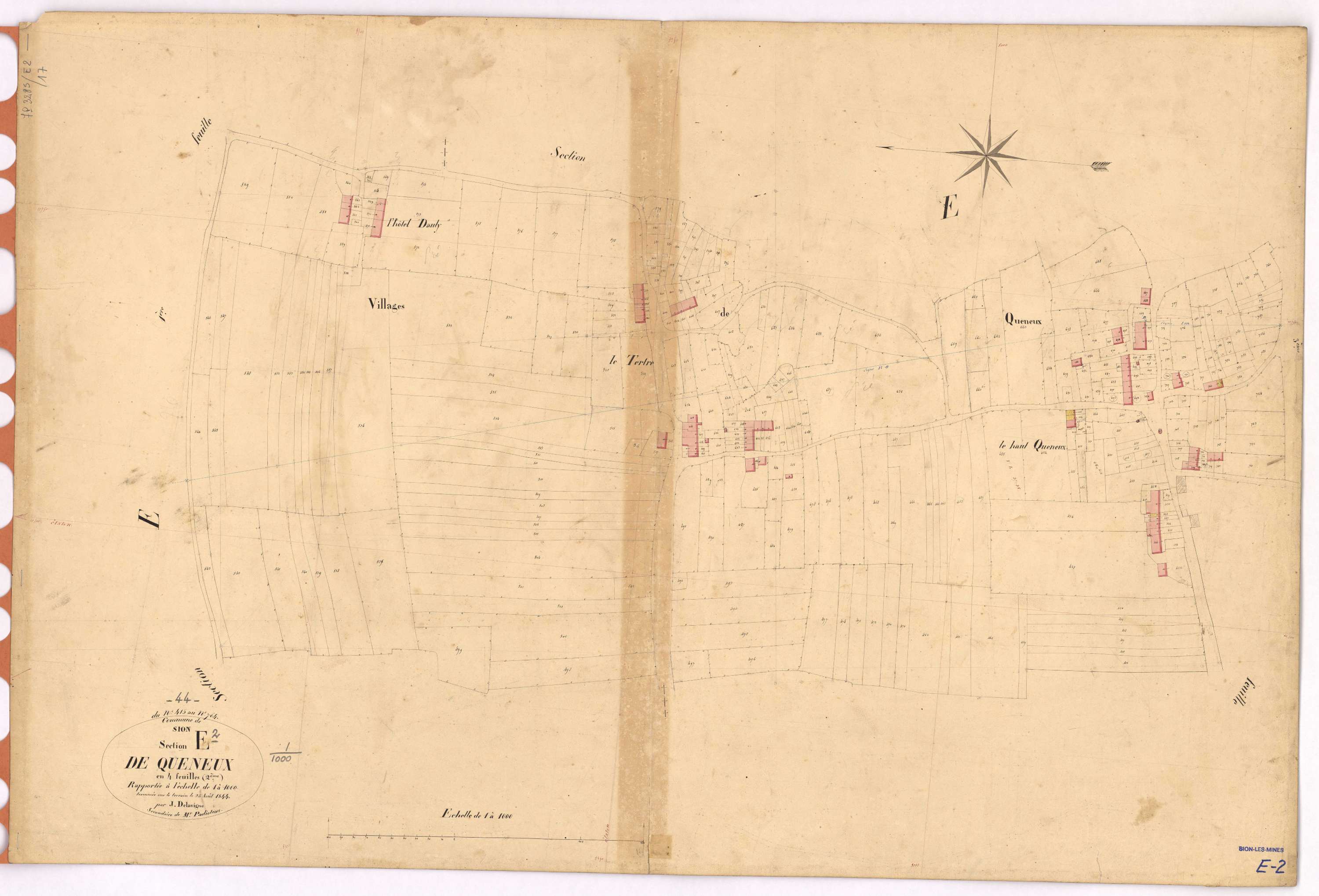 Sion-les-Mines - Section E2 Queneux (section de) ; 415-764